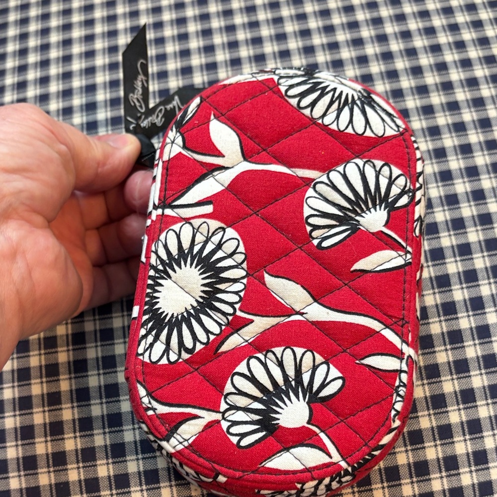Vera Bradley Red and Black Floral Jewlery traveler case - Picture 6 of 7